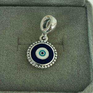 Pandora Evil Eye Silver Dangle Charm